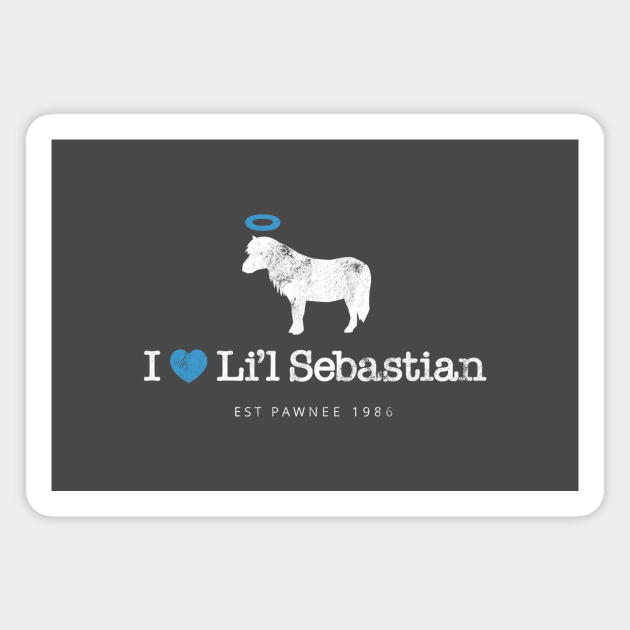 I Heart Li'l Sebastian Magnet by gabradoodle